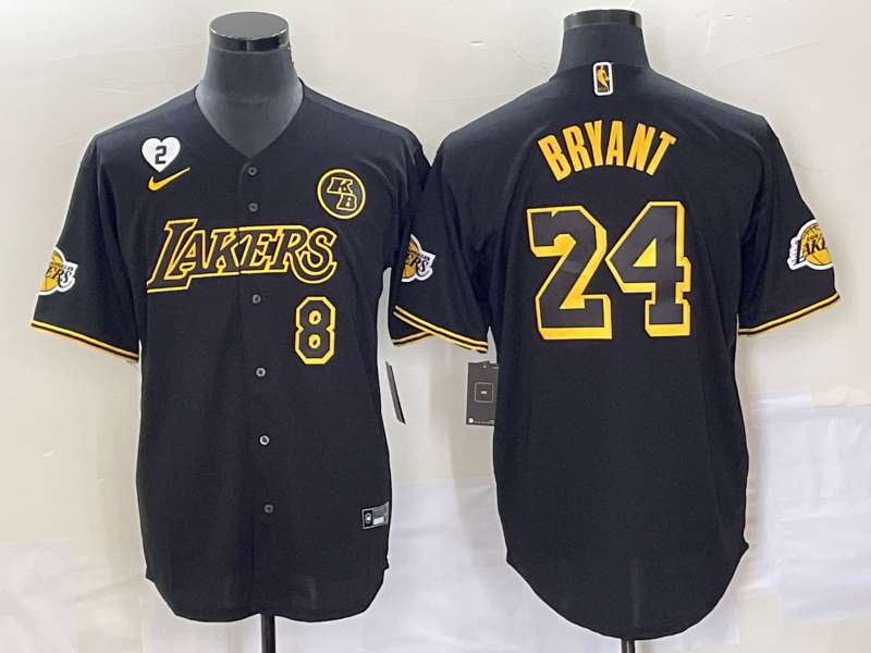 Men 2025 Los Angeles Lakers #24 Bryant black NBA Nike jersey 001